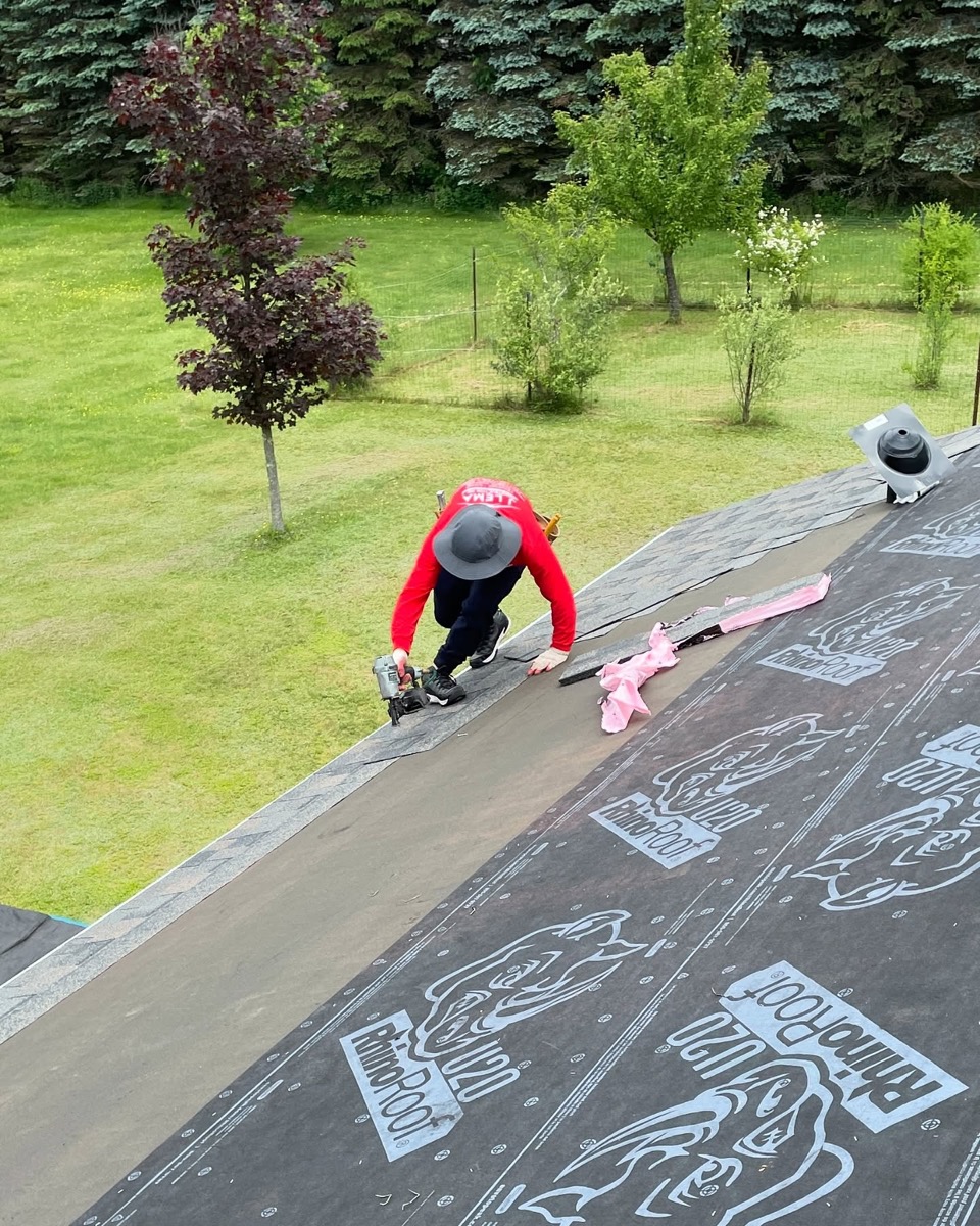 Roof Installation — Rail Roofing Group job site photo